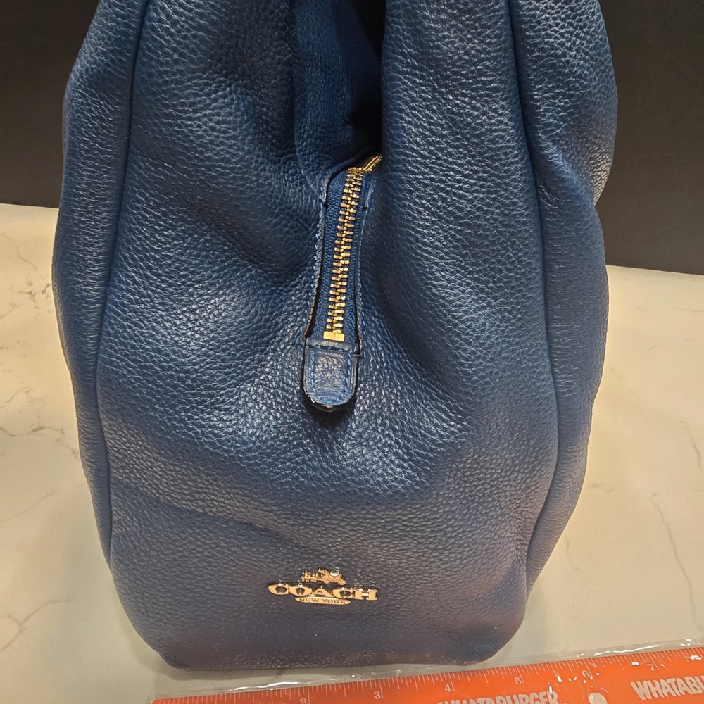 Coach Blue Leather Bag